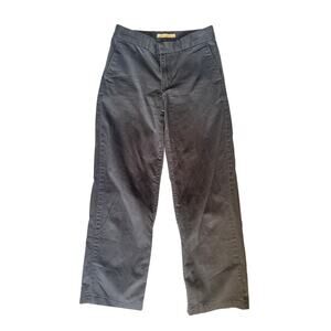 Levi's Baggy Trousers Mid Rise Women's Size 26 Chino Black Straight Leg jean